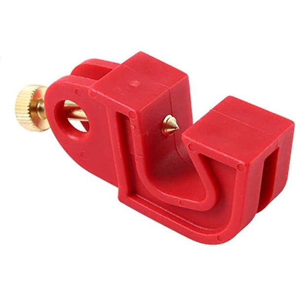2 stk Universal Circuit Breaker Lockout Rød med snoet skrue, forhindre utilsigtet tænding, fungerer med alle lockout hængelåse og hasper, multifunktionel