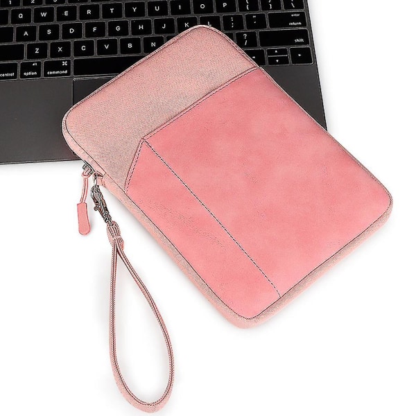 8 tommer tablet sleeve etui kompatibel med Samsung Ipad tablet læder etui liner taske anti-fald beskyttende cover（Pink-8 tommer）