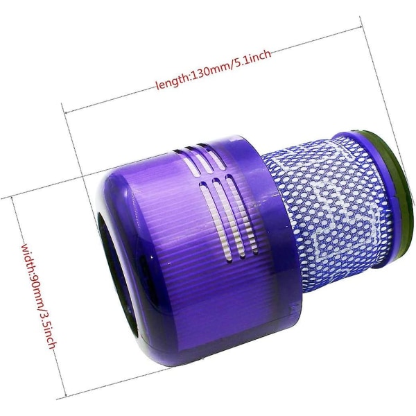 Dyson V11 støvsugerfilter 1 pakke Hepa filtersett Kompatibel med Dyson V11 Sv14 Cyclone Animal Absolute Total Clean Del # 97001302, Dyson Filter