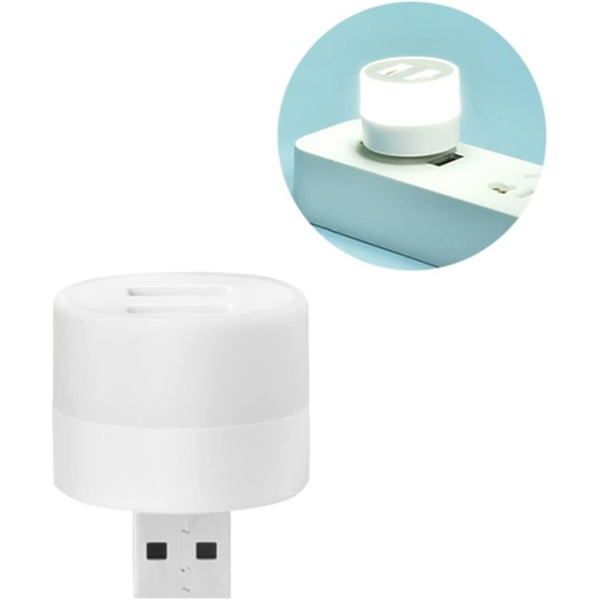 Usb-plugglampe, datamaskin, mobil strømforsyning, USB-små boklamper, LED-øyevern, leselys