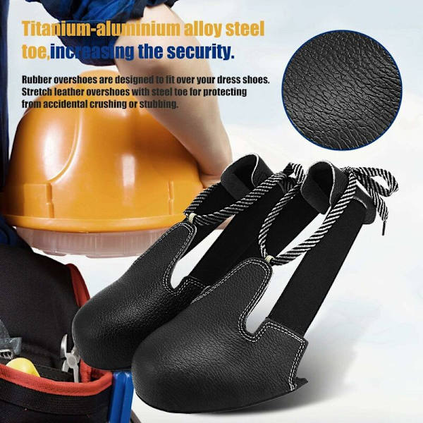 Säkerhetsskor, stålhätta, unisex, halkfria överdragsskor, skyddande överdragsskor, industriella, universell storlek, Eur 36-46
