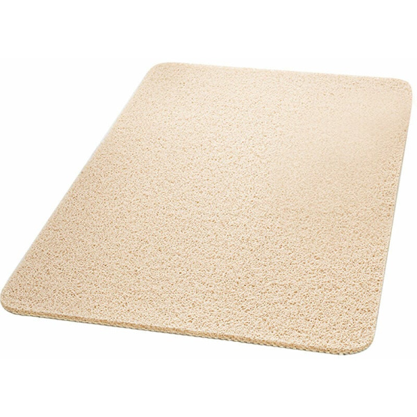 24\" x 16\" Duschmatta halkfri badmatta vattenabsorberande golvmatta maskintvättbar snabb torkning PVC Loofah badmatta för badrum sovrum kök beige