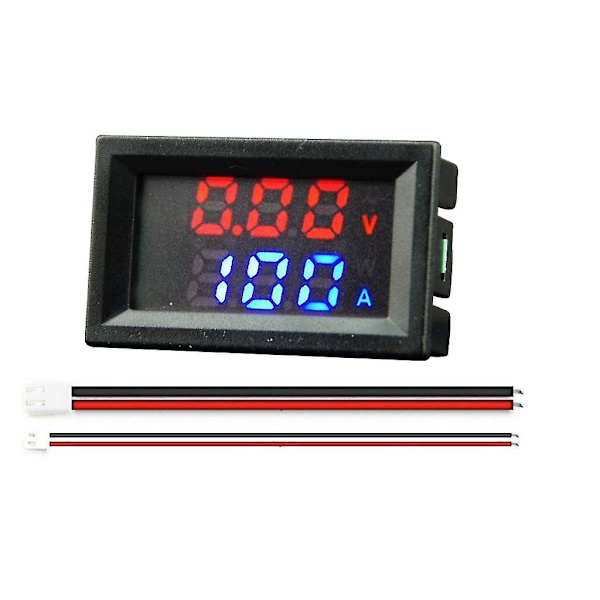 Amp Volt Meter Digital Voltmeter Ammeter Spænding Strøm Detektor Multimeter（100A）