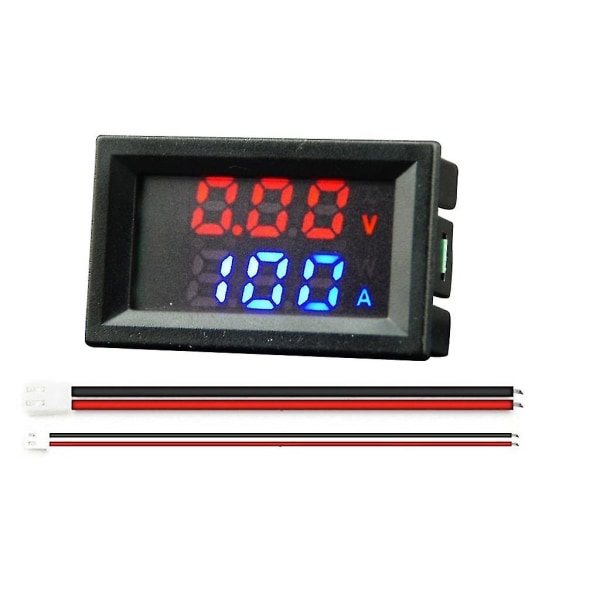Amp Volt Meter Digital Voltmeter Amperemeter Spenningsstrømdetektor Multimeter（100A）