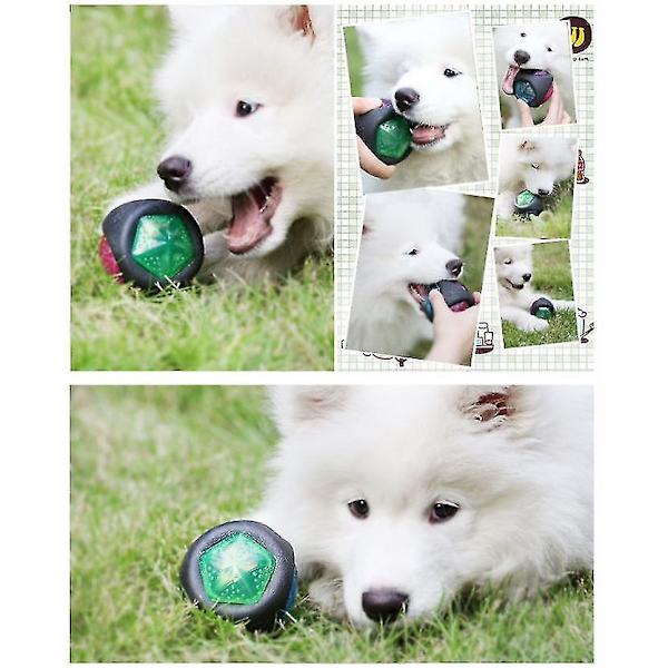 Hunde Bite Resistant Ball Elastisk Lysende Ball Kjæledyrleke