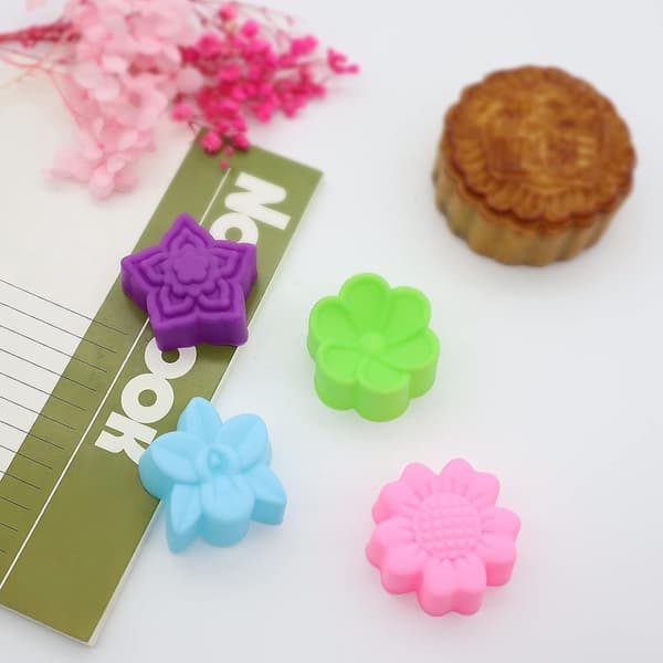 8 Former af Blomster Silikone Cupcake Cases Silikone Bagekopper 32 Silikone