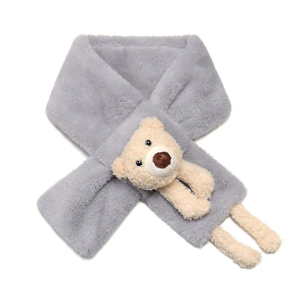 Muodi Plush Huivit Tekoturkis Plush Lämmin Rintapehmuste Karhu Ristihuivi Tuulenpitävä Huivi,wuzhou