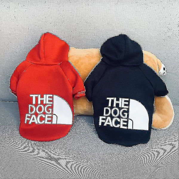 Designer Hundkläder Tröja, Fyr Säsonger Medium Och Stor Hund Hoodie The Dog Face Labrador Fre