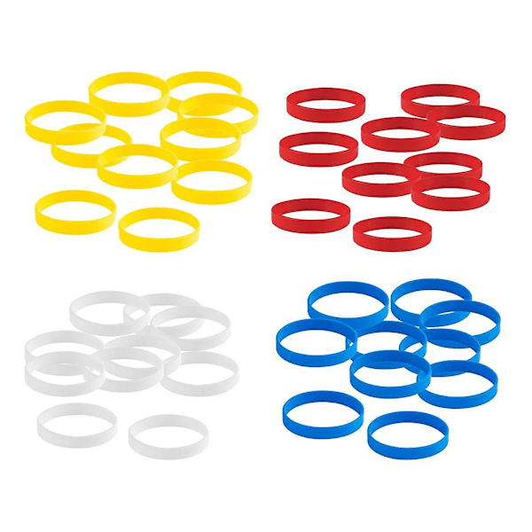 40 st/förpackning tomma silikonarmband fashion gummiarmband