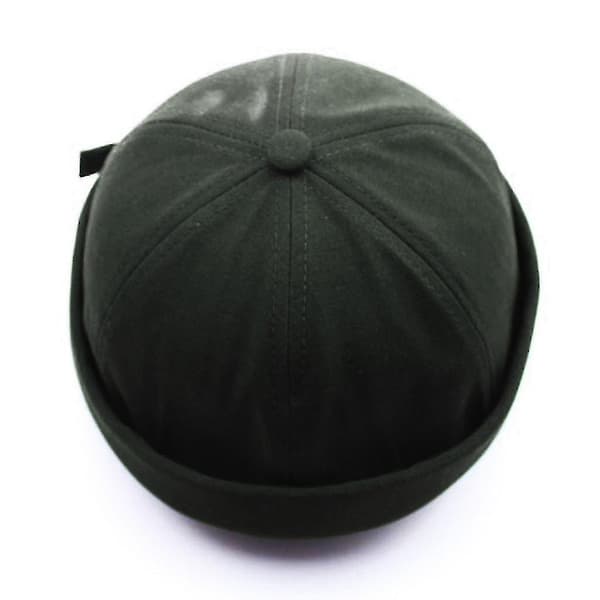 Mænd Kvinder Hat Cap Casual Docker Sailor Mekaniker Brimless Solid Farve