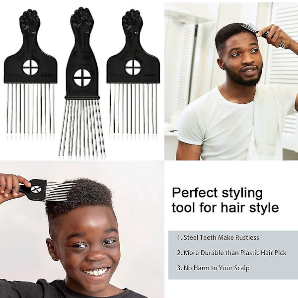 Stålnålkam Styling Frisørkam - Profesjonelt frisørverktøy