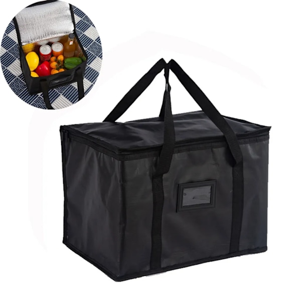 28L kylväska kylbox stor kylbox dryckesväska kylväska kylpicknickväska isolerad väska, 35*23*26cm