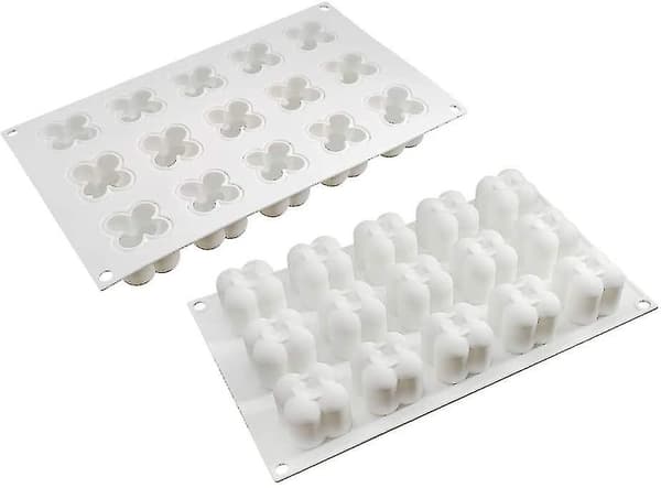 Mousse kageform silikone bageform - 3d bageforme diy form, 15 huller lille magiske ba