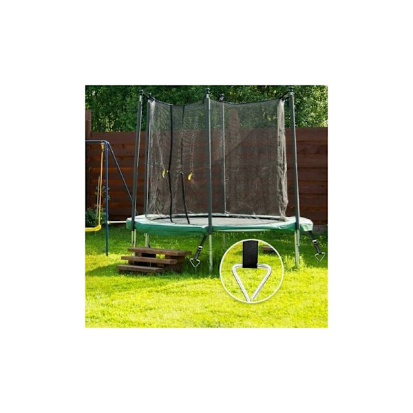 JHTPL Trampolinankare Set 4 st Trampolin Fixering Spiralankare Spikar för Trampolin Gunga Gazebo Playhouse. DOPA utomhusleksakstillbehör