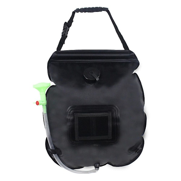Utendørs solcelledusjpose, badepose, campingdusjpose, vannbag for lagring av vann, bærbar dusjpose, 20 l badepose for strand, svømming, reiser, fotturer