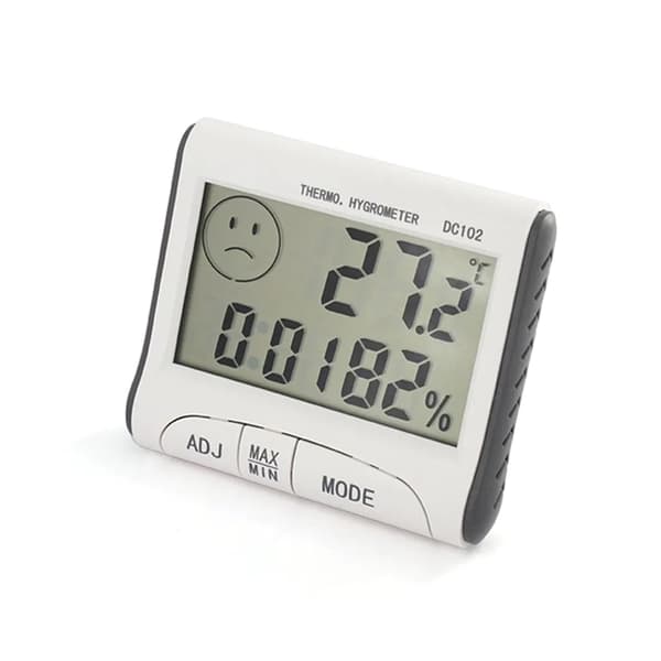 Digital Hygrometer Termometer Rumshygrometer Temperaturdisplay Noggrann Mini Rumstermometer för Hemmakontor