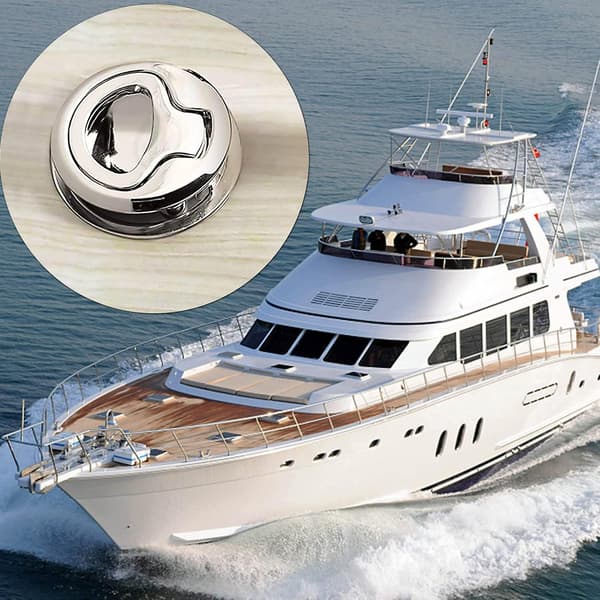 Rostfritt Stål Flush Pull Hatch Latch Slam Latch, Båtlucka Låsf Flush Pull Latch För Marine Båt Rv(1pc, Silver)