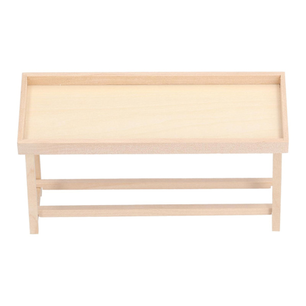 Dukkehus Hylde Display Racks 1:12 Miniature Træ Stativ Hylde til Dukkehus DIY OrnamentFrugt og Grøntsagsstativ2