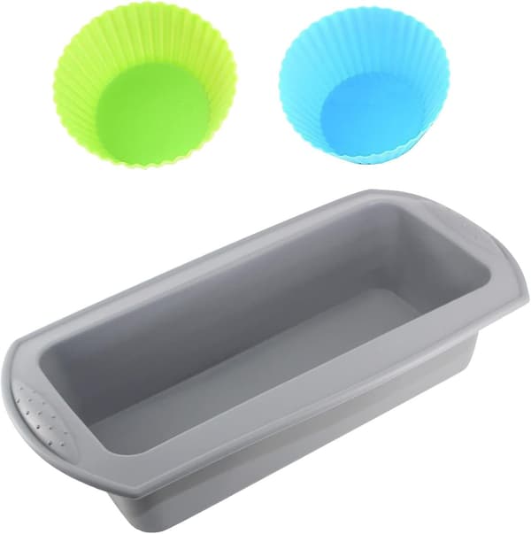 Silikone bageform boks 3 stk, brød bageform 1 stk, silikone kagekop