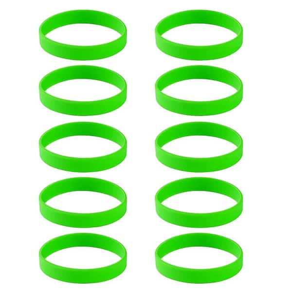 30 stk./pakke Blanke Silikonemode Gummibånd Armbånd