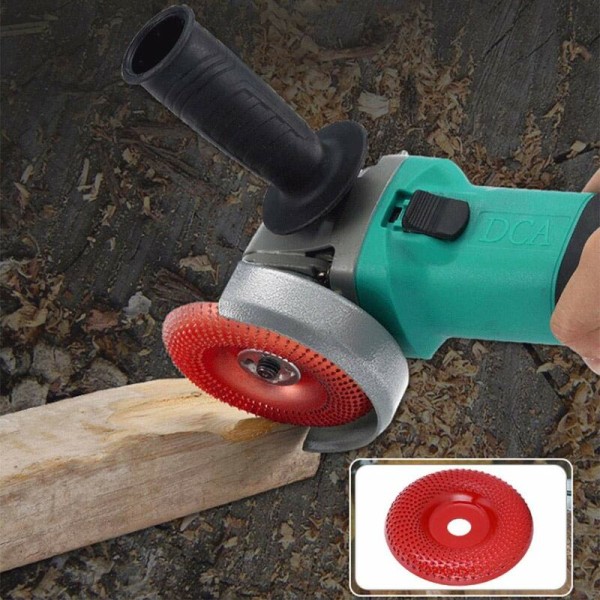 16 mm slipkedjehjul, vinkelslipkedjehjul, höghastighetstål tillbehör till träbearbetningsverktyg (röd)