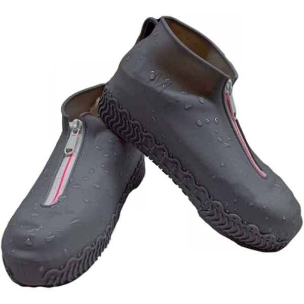 Vattentäta skoöverdrag Återanvändbara skoöverdrag med dragkedja i silikon Anti-Slip Shoe Pro