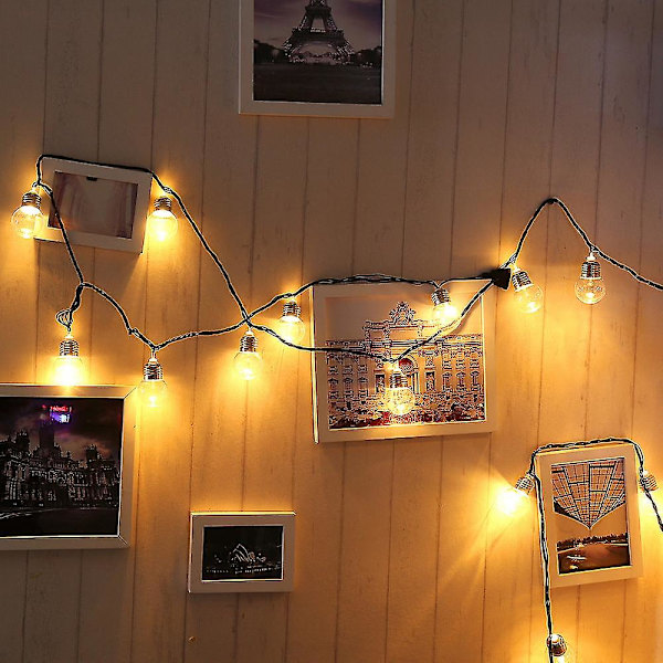 110v 20 LED Ljusbollsträng Fairy Lights för Sovrum Jul Bröllop Fest