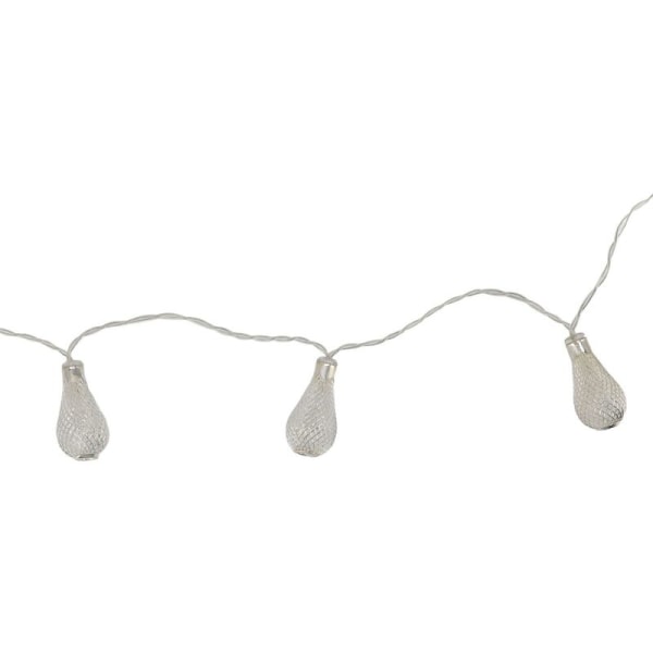 LED Ball String Lights 20 Lamp Beads Vattentät urholkad vattendroppe Jul String Lights för hemmafest