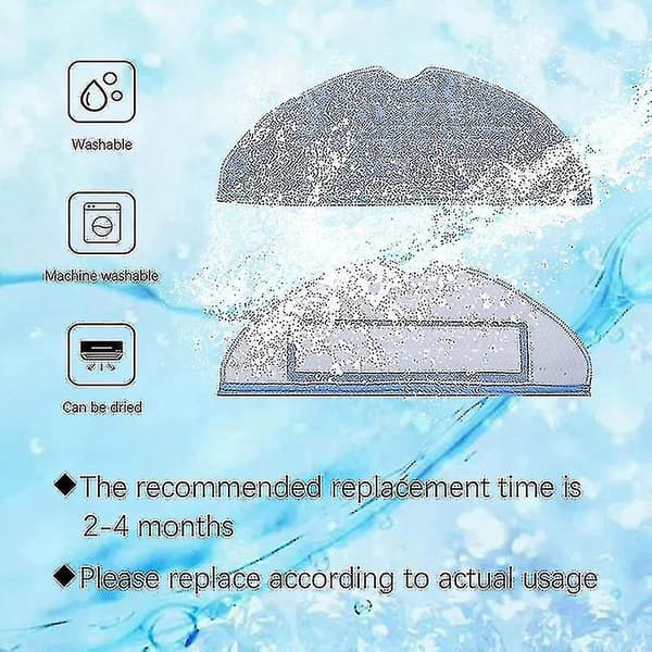 10 st moppdynor för Xiaomi Roborock S7 T7s T7 Plus mikrofiberdyna