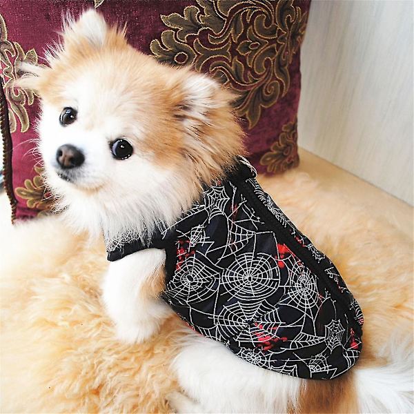Vattert Hundejakke Vinter Kjæledyrklær Hund Cosplay Kjæledyr Hundekåpe Kattevest Kostyme