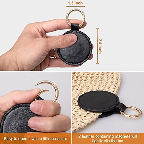 Resväska hattklämma, magnetisk hattklämma för resväskor, handväskor, ryggsäckar, plånböcker, tote väskor, handsfree väska tillbehör