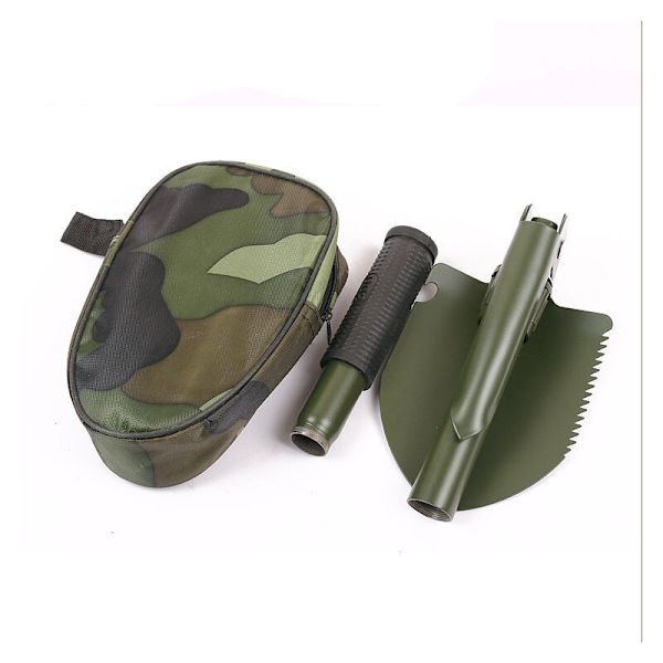 Multifunktionell hopfällbar spade, stor campingspade