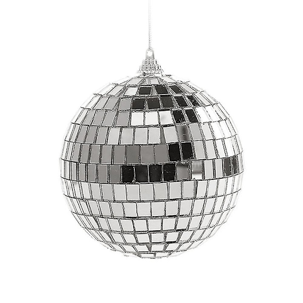 10cm spegel discokulor, perfekt för julgran, tårtdekoration