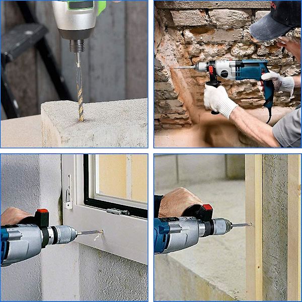 6-pack glasborr 3 x 6 mm, 8 mm 10 mm 12 mm keramikborr keramikborr för glasplattor marmor