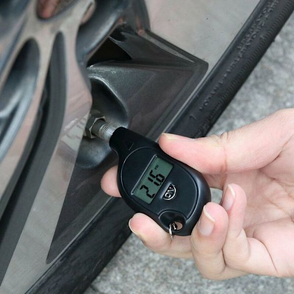 Mini Däck Däck Lufttrycksmätare Digital LCD-display Bil Däck Lufttrycksmätare Mätare Bil Motorcykel Däck Säkerhetslarm