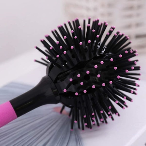 3D sfärisk kam hårborste sfärisk kam bomb curl hårborste styling salong rund hår curling verktyg