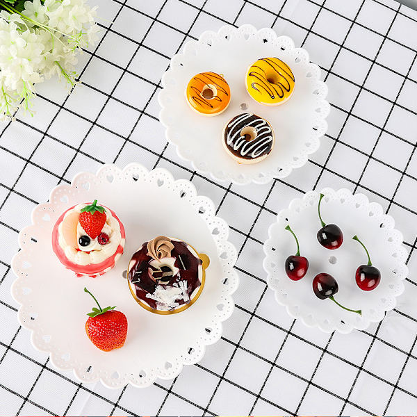 Tretårig fruktkakform, hemfest dessertförvaringsställ Transparent