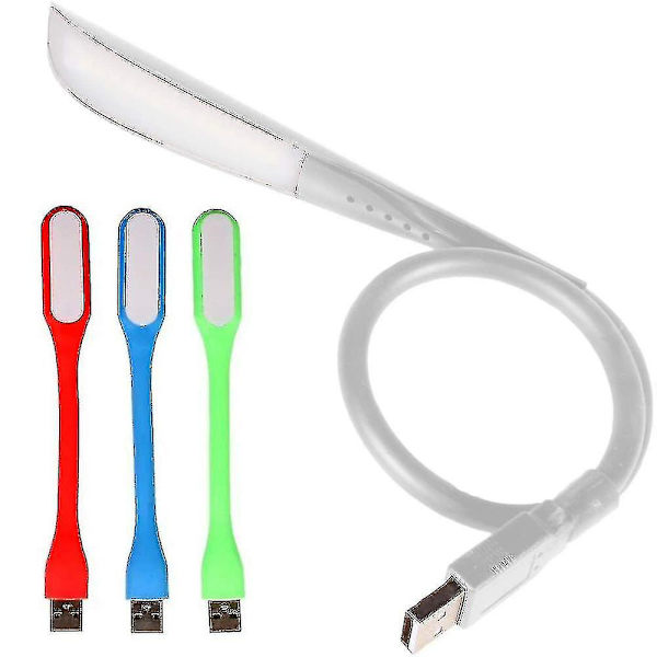 Valkoinen kosketushimmennettävä LED-USB-valo, 3-tasoinen säädettävä kirkkauslamppu