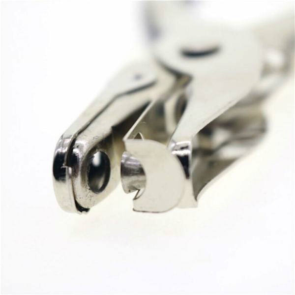 Metall 1-håls handstans - 6 mm diameter enkel rundhåls handverktyg - 8 ark kapacitet
