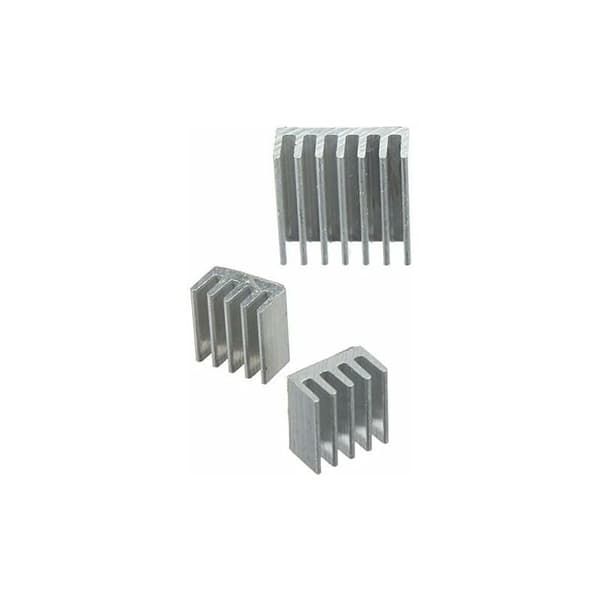12-delad kylfläns i aluminium, kompatibel med Raspberry Pi Model B 3 / PI 2 Model B / PI B+ (B Plus) longziming