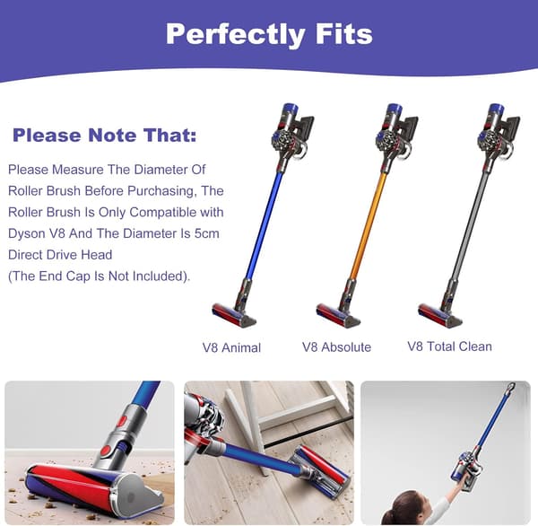 Rullborste reservdelar för Dyson V10 dammsugare V10 rullborste