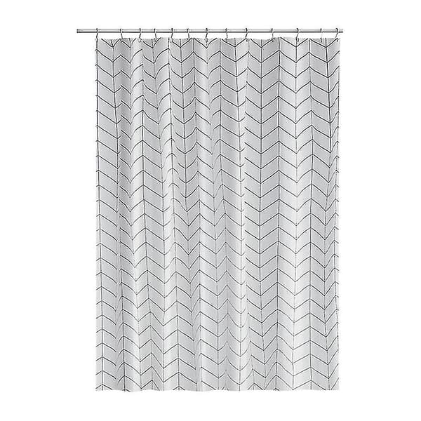 Bruseforhæng, 180 x 180 cm (71 x 71 tommer) | Polyester (sildebensmønster, sæt med 2) til badekar