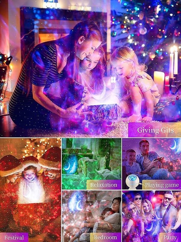 Stjerneprojektor, LED-nattlys Planetarium Galaxy Light
