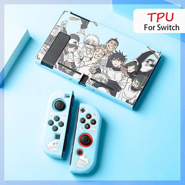 Kawaii Soft Tpu Case För Nintendo Switch Spelkonsol Ns Joycon Controller Shell Söt Cartoon Anime Cover Tillbehör