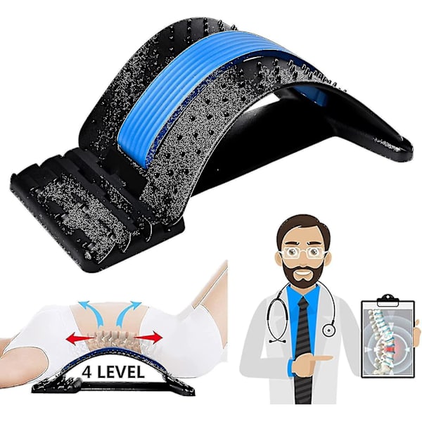 Ryggsträckare, ryggsmärtlindringsapparat, ryggrad/flernivåers ryggmassageapparat ländryggrad, lindra diskbråck, ischias, skolios, ländrygg