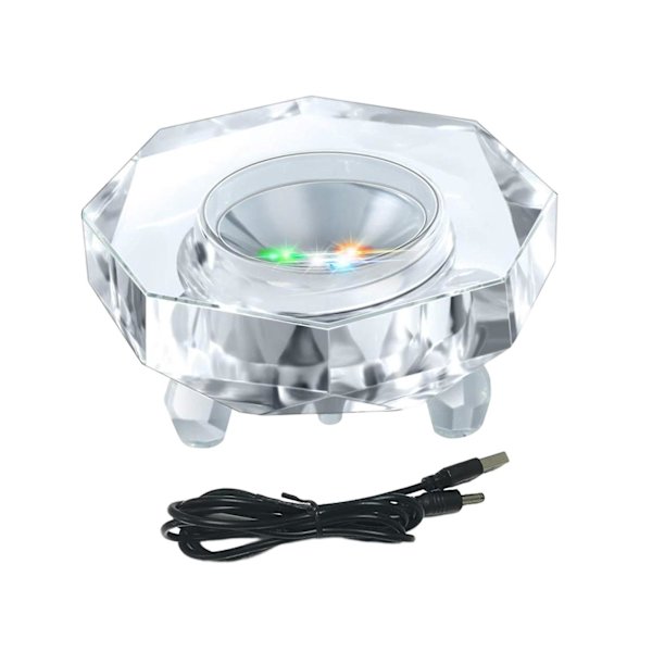 Led-lysbase multifunksjonell USB-stativ for akrylstatuer, kopp, vase, stativ, stil A