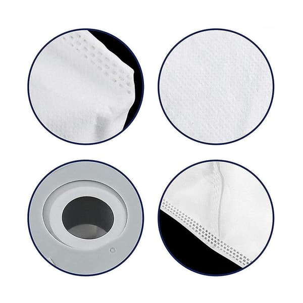 Egnet for Irobot Sweeping Robot S9 I7 I3 J7 Støvpose Søppelpose Støvpose Støvpose Tilbehør (2 stk Hvit)