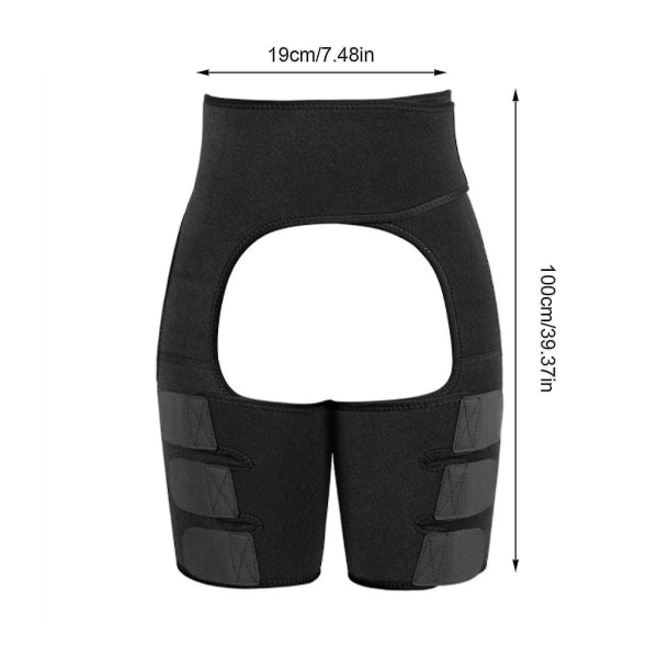 3 i 1 midja och lår tränare hamstring kompression ärm för höftstöd kompression ärm stöd April 4.16（2XL）