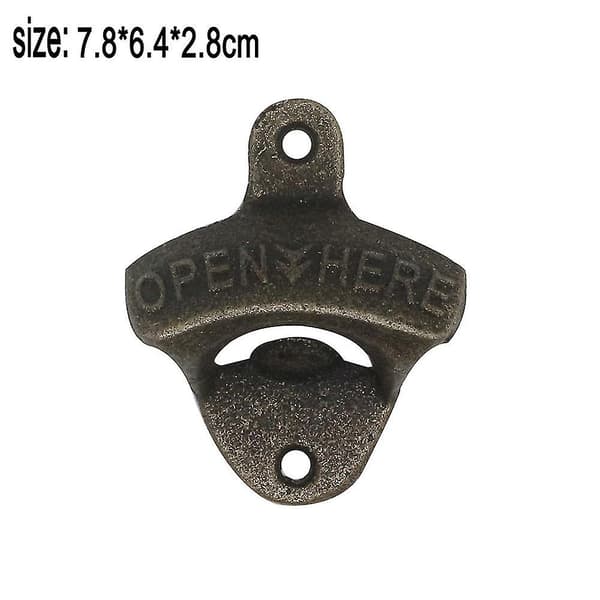Vægmonteret flaskeåbner bar (bronze)