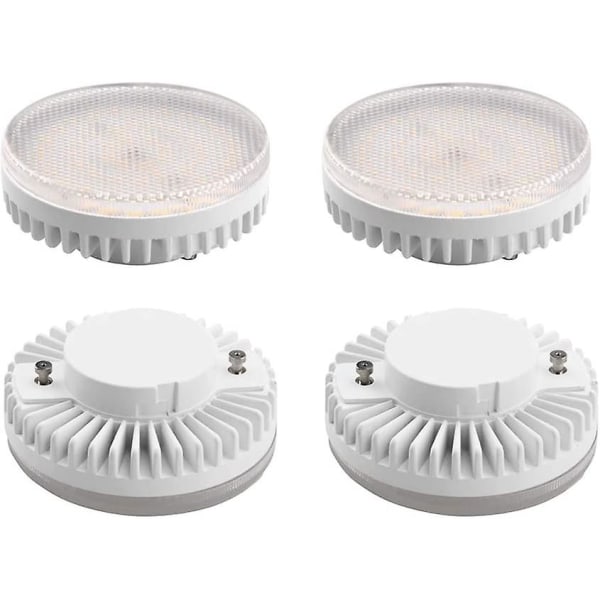 5w Gx53 Super Bright Led Pære 1000lm Cool White Lampe 6000k Svarende Til 100w Halogenpære Til Underskab Og Diskbelysning, Hylder, Os V (4stk,